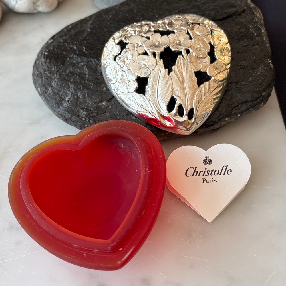 Vintage Christofle Heart Shaped Box Valentine’s Day - Picture 5 of 10